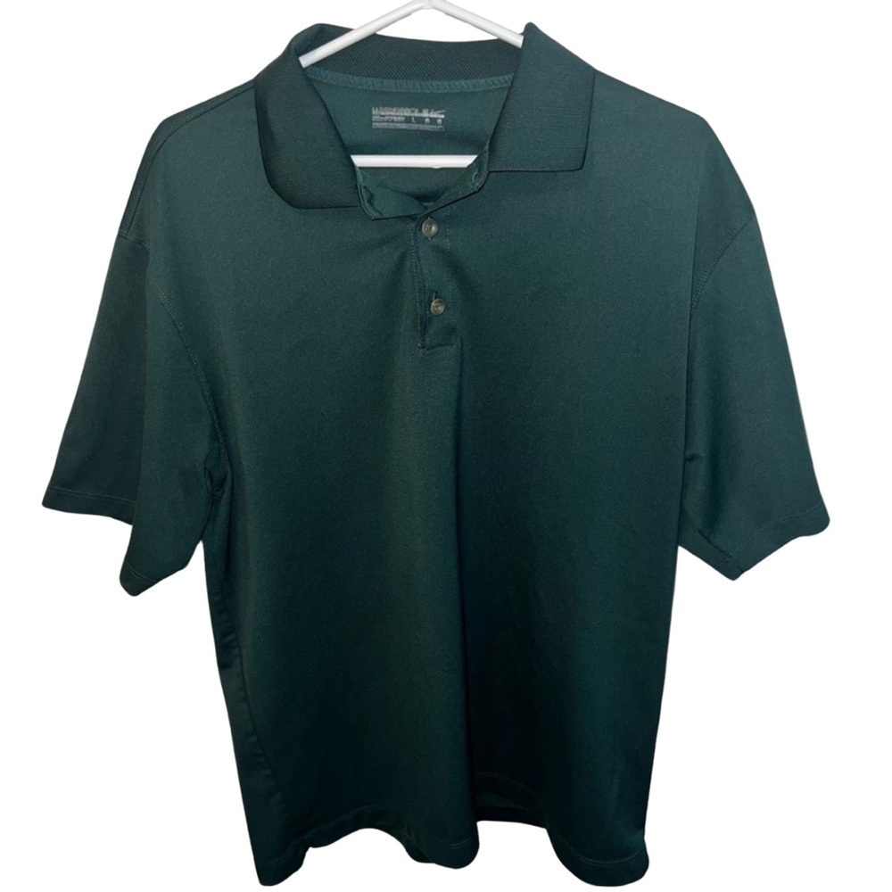 Nike Dri-FIT Green Polo Shirt, Men’s Large - Classic & Comfortable
